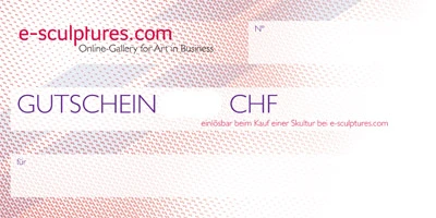 Gutschein für Kauf einer Skultpur bei e-sculptures.com